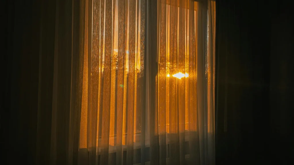 Baby room blackout curtains in Dubai villa for daytime napping